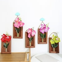 Drveni okviri Fotografije Umjetno cvijeće Lažni leptir orhidejni ukrašen ukrašen dekor