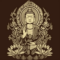 Siddhartha Gautama Budda - Mens Ljubičasta grafika TEE - Dizajn ljudi XL