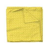 Pamuk Saten Duvet Cover, King Cali King - Golden Honeycomb Yellow Gold Geo Honey Hexagon Geometrijske