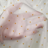 Onuone svilena tabbby senf žuta tkanina polka točkice točkice šivaće tkanine uz dvorište tiskano diiy odjeća šiva