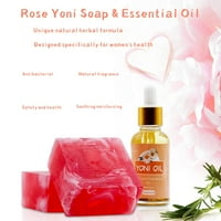 Yoni sapun i yoni Esencijalni ulje od 3, vaginalni pranje eliminira miris pH ravnoteže za žene, ženstveno pranje organske ručno rađene vagine sa pjenastim mrežama 3,53oz, prirodno žensko ulje 30ml 1fl.oz (