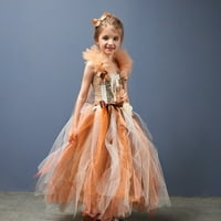 Djevojke toddlera Haljina ljetna modna haljina princeza haljina tutu mrežaste haljina sa kosim kopčom za dječju odjeću