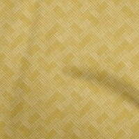 Onuone pamuk fletu žutu tkaninu Geometrijski opseg opskrbe Ispisuje šivanje tkanine sa dvorištem širom