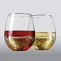 Zlatne rešetke za vinovu vino - Set elegantnog koktela - premium staklene pitke šalice - Deluxe poklon