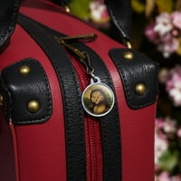 Meowna Lisa Mona Cat Leonardo da Vinci jakna torbica torbica za prtljag ruksak patent zatvarač povucite