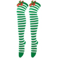 Prinxy ženske čarape, žene božićne duge cijevi ukrašeni podvezirani podvezica slatka oprema Božićna