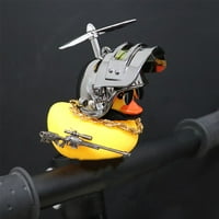 Tehnička kreativna žuta patka sa propelerom ukrasima kaciga Netoksične silikonske patke za djecu