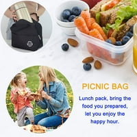 Def Prijenosna izolirana torba za ručak Vodootporna i otporna na ulje Mali ručak Borža izolirana piknik