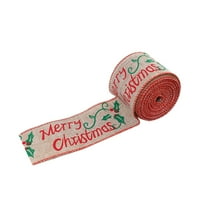 m roll božićna vrpca posteljina snježna pahuljica Xmas Drvo dekor diy šivaće tkanine