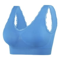 Plus veličine grudnjaka za žensko čišćenje Yoga TOGA COLD bez rukava casual rezervoari za bluze za intimne plave boje