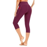 Growesty Ženske hlače Čišćenje Ženske solidne vježbe gamaše Fitness Sports Pokretanje joga atletske hlače