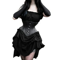 Ženska gotička bez rukava linijska haljina visokog dizajna gotička haljina retro stil pune boje princeze