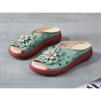 RotoSW dame papuče cvjetne sandale za klinove debele potplate slajdova udoban klizanje na platformi