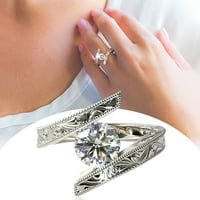 Prstenovi za ženske izobličenje ličnosti rezbarenje Diamond Ring Angažman vjenčani prsten