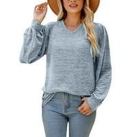 Durtebeua ženske majice Top Jesen cvjetni dvostruki slojevi Bluze labavi fit natkrivene mrežaste majice