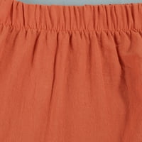 Follure Plus Capri hlače za žene Žene Ležerne hlače pantalone pamučne solidne boje dnevno palazzo pantalone