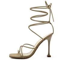Ollio ženske cipele Fau Nubuck ili Fau kožna zagrebačka noga Stiletto sandale za pete SH176