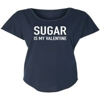 Šećer je moj valentinski ženski Dolman Tee