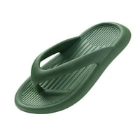 Tenmi ženske papuče Ljeto plaže cipele obične boje Flip-flops klizanje na slajdovima Unizno mekano jedino udobnost casual cipela zelena 6-7