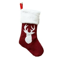 Božićne čarape za vez za vez za vez čarape Klasične božićne čarape Poklon vrećica Dječja poklon torba