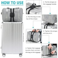 Trake za prtljagu Bungees Dodajte torbu, prtljag bungee za kofere elastične kaiševe 1pc