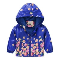 Dječja odjeća Toddler Baby Boys Girls Fashion Slatka crtana jakna za vjetar odvojivi kaput kapuljač