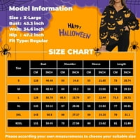 Yubatuo ženske duksere Halloween ženska povremena moda Halloween Print Dugi rukav patentni patentni