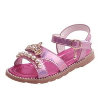 Djevojke sandale ravne biserne dječje cipele velike djece cipele za plažu djevojke princeze cipele