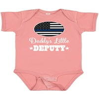 Inktastični šerif Daddys Little Defety outfit za bebe poklon dječji dječak ili dječji dječji bodysuit