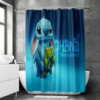 Lilo i Stitch Cartoon Anime Estetika Cartoon Stitch Tuš zavjesa kupaonice sa tuševi za zavjese M-150