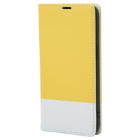 Hit Color Wallet kartica Flip futrola, Flip poklopac Zaštitna ljuska elegantna mat dodir za telefon Žuto