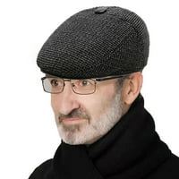 Modna topla zima plaćena hladno-otporna vunena krpa za zaštitu uha kapa beret tata vizir šešir muškarci