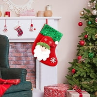 Heiheiup Candy Socks Male božićne božićne torbe torba čarape poklon ukras poklon ukras za obrta mali