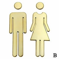3D DIY Woman & Man WC proigrač na vratima kupaonica toalet toaletni vrata za vrata za toaletna vrata