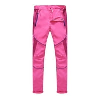 Airpow Cleance Plus Size Stretchy Muškarci i žene Parovi Planinarstvo Brze suhe vanjske sportske elastične hlače Vjetrootporne vodootporne planinarske hlače Pink XL