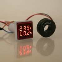 Digitalni dvostruki prikaz voltmetar ammeter napon mjerač mjerač AC 60-500V 0-100a