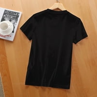 Sunhat crtani stil jedinstveni grafički majica za žene, meka i prozračna pamučna majica