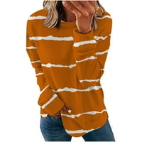Ženska prevelika kapuljača Ležerna Fall Crew Rezervna majica s dugim rukavima Osnovna bluza Tunic vrhova