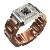 Miyuaadkai prstenovi muški prsten dva tona muškog angažmana vjenčanog bakrenog prstena veličine nakita ružičasto zlato 8