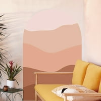 Zidna decal Boho Style Gradijent boja Blok luk Izmjenjivi ljepilo DIY PVC Početna Zatvorena zidna naljepnica