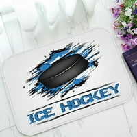 Hokej na ledu Puck Grunge Effect Ulazni propisički prostir Područje rupa Pod Podna mat mat Početna Dekor