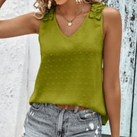 Ženska ljetna casual vrhovi V rect majica Majica s kratkim rukavima