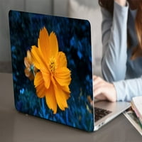 Kaishek plastični poklopac tvrdog papira Kompatibilan je s objavljenim MacBook Pro 16 ID dodirom + crni poklopac na tastaturi: M2 cvijet 0035