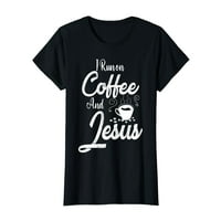 Trči na kafi i jesus kofein koji piju kršćanska tematska majica