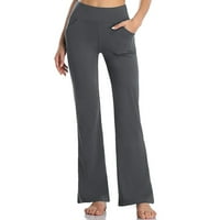 Joga hlače za žene sa džepovima sa visokim strukom Timmy Control Tummy Control Hip Podizanje joga hlače