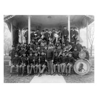 Foto: Indijska škola Carlisle, Posed bend, Bandstand, Instrumenti, Pensilvanija, PA, 1