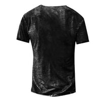Muška majica Huachen grafički bazen Tamno siva 3D štampanje Ležerne prilike kratkih rukava od tiskane