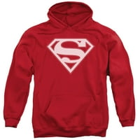 Superman - Crveno & amp; Bijeli štit - kapuljač za povlačenje - XXX-Large