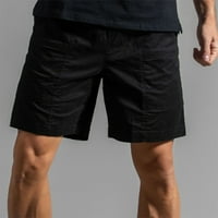 Ketyyh-Chn Men Hotsas Elastični struk sa markama Muški jogger hlače Black, XL