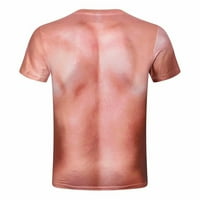 Košulje za muškarce Redovno Fit Funny 3D Slugger Mišić Ispis kratkih rukava Okrugli vrat TEE TOP Ležerne